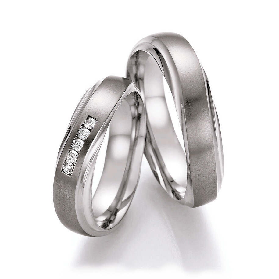 Collection Ruesch Trauringe aus Titan 77/21090-055 & 77/21100-055