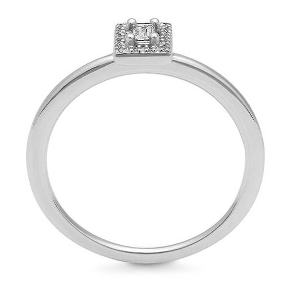 Ring Weißgold Baguette Brillant Breuning 41-06208