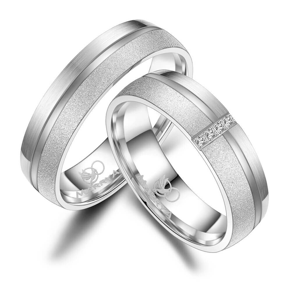 Trauringe Partnerringe Silber & Gold Marrya SG-C-07