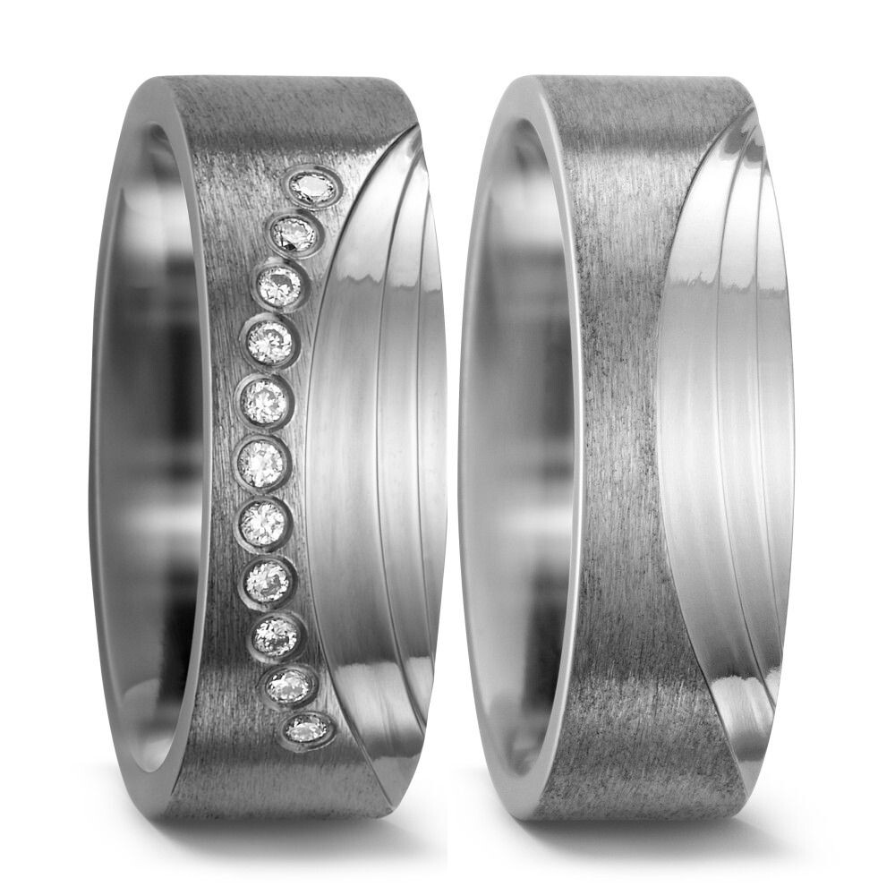 Trauringe Partnerringe Titan Brillant TitanFactory 52412