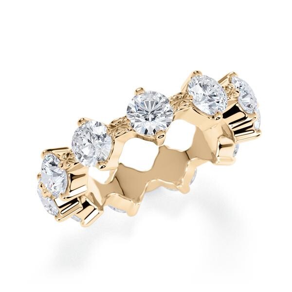 Memoire- Vorsteckring Roségold 585 zus. 3,900ct. Lab Grown Rubin 1806