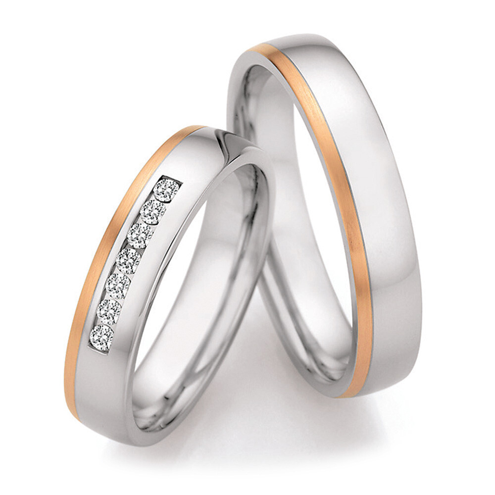Eheringe Steel Gold Elegance Collection Ruesch 88/25110