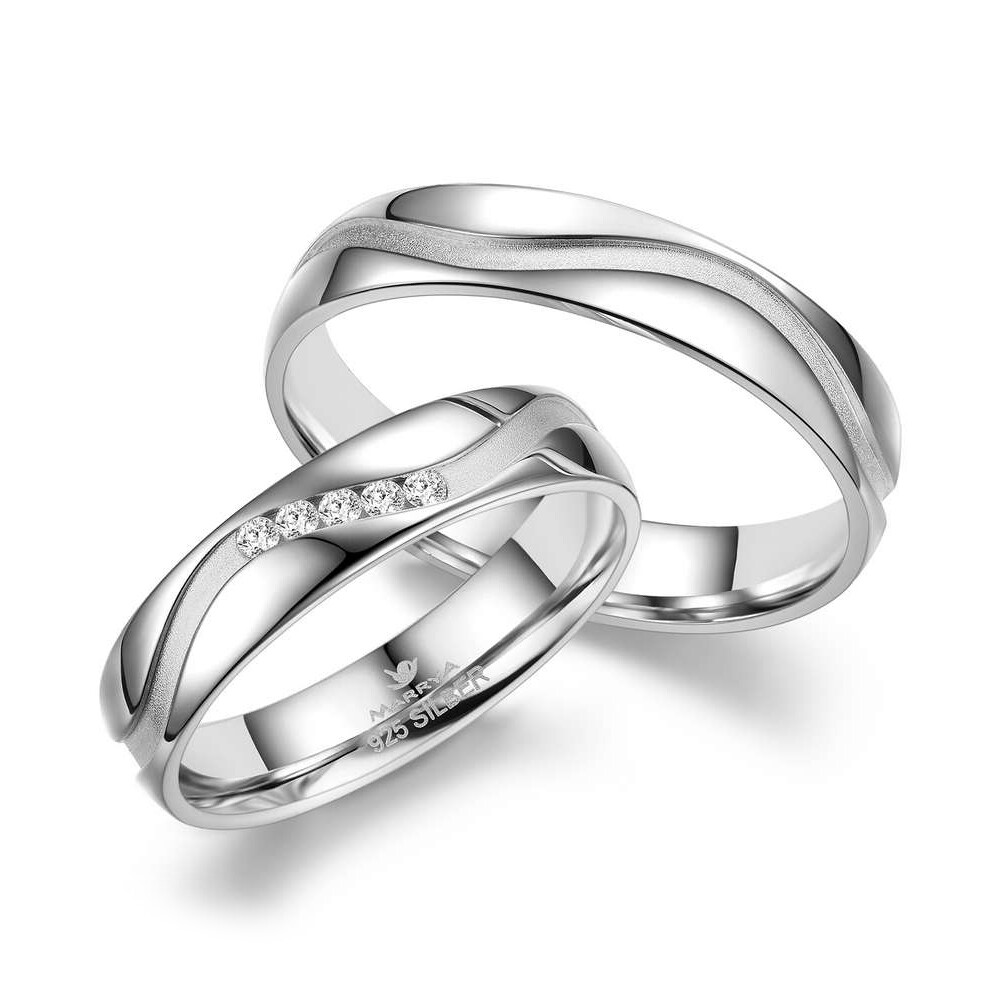 Trauringe Partnerringe Silber 925 Marrya SI-20