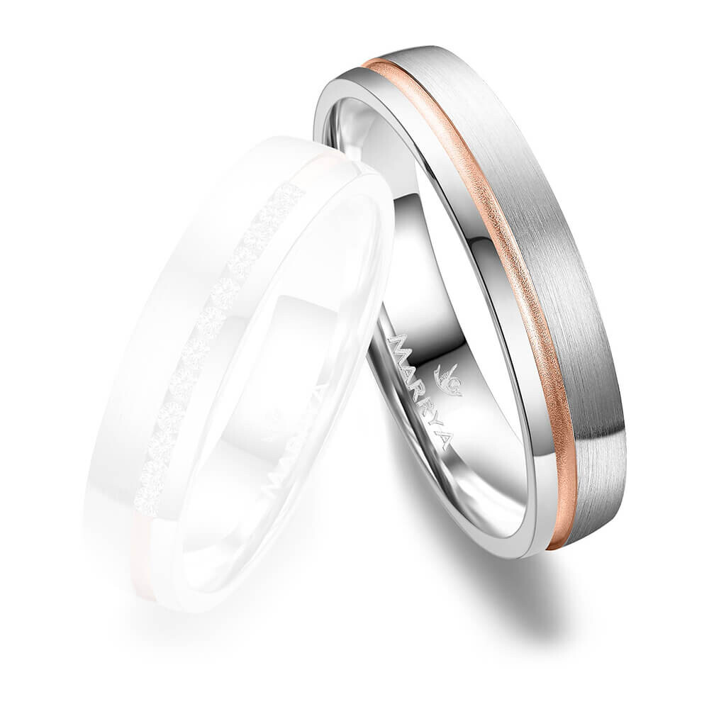 Trauringe Partnerringe Silber & Gold Marrya SG-A-08