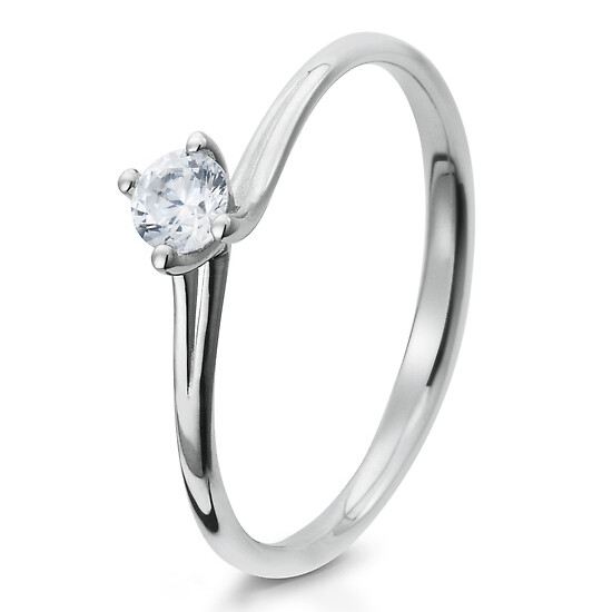 Antragsring Silber 925 Zirkonia Breuning 41/05282