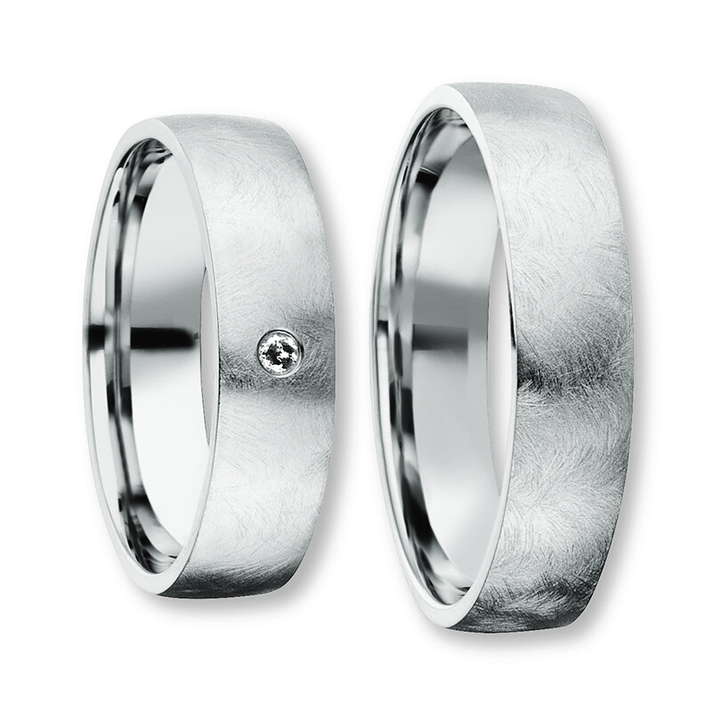 Freundschaftsringe Silber 925 Brillant Bedra 90052