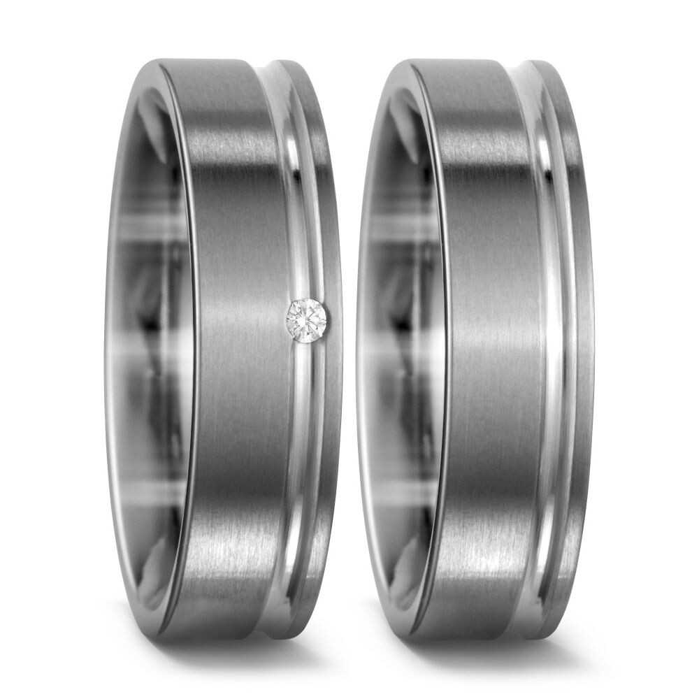 Trauringe Partnerringe Titan Brillant TitanFactory 51422