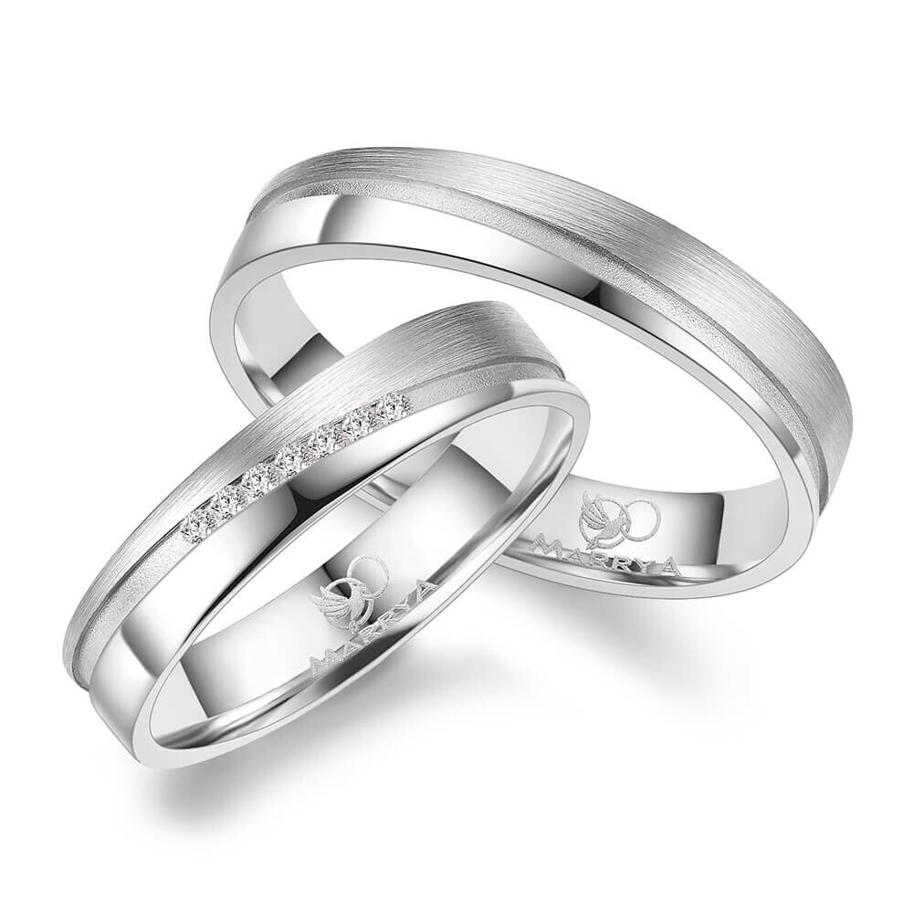 Trauringe Partnerringe Silber & Gold Marrya SG-C-10