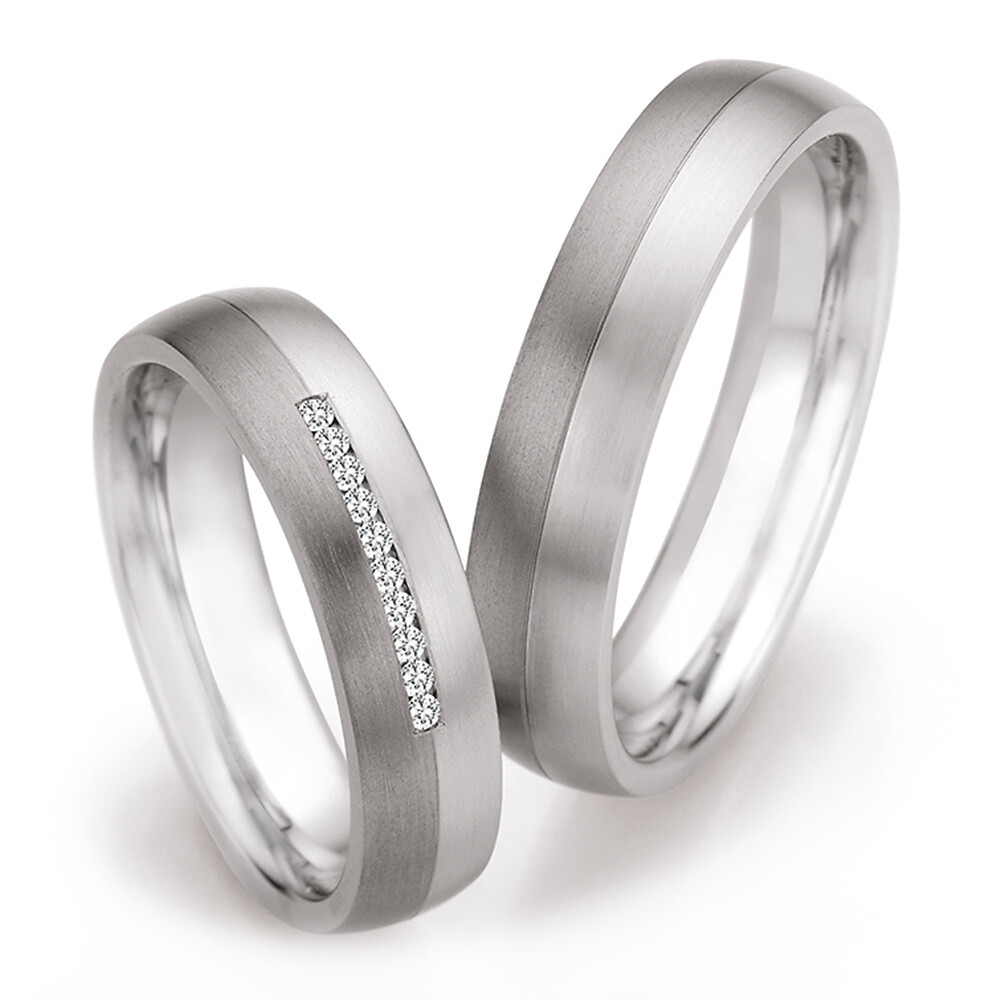 Eheringe Steel Titan Brillant Ruesch 68/20110 & 68/20120