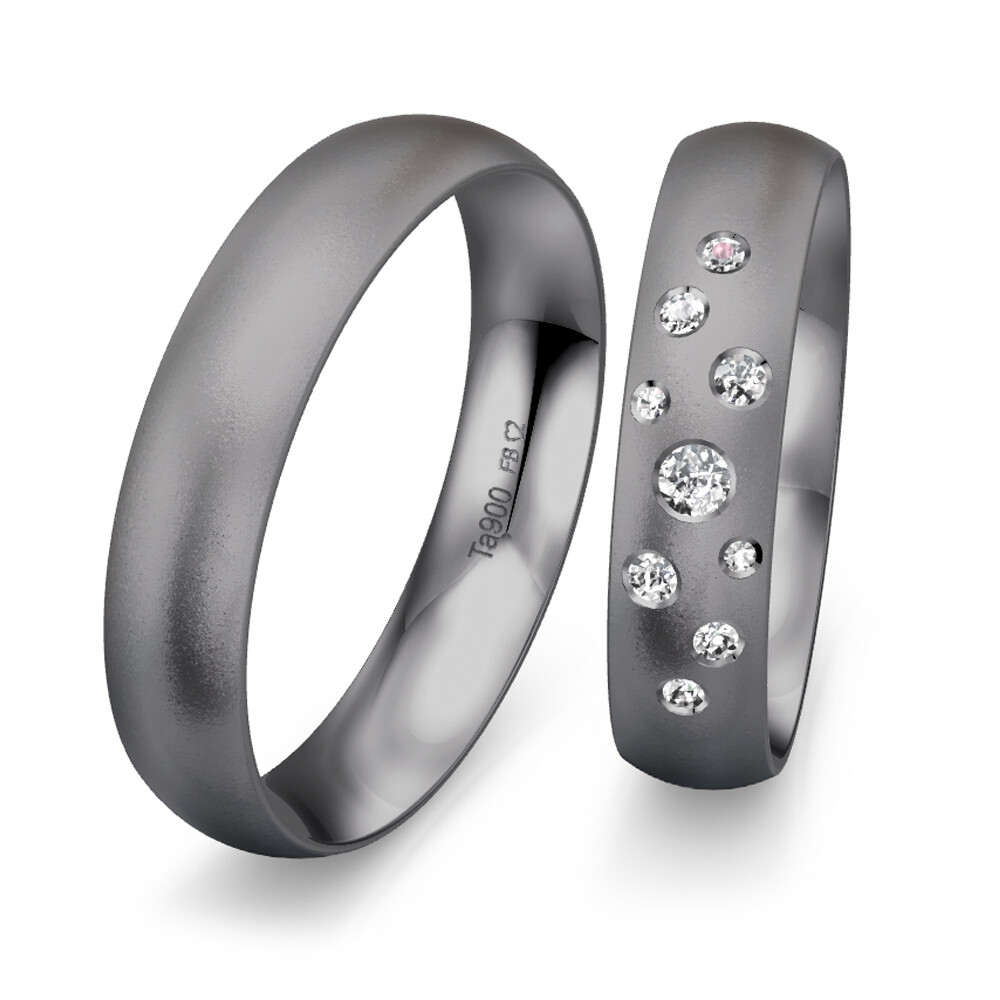 Tantal Eheringe matt Breuning 48/0950-9 & 48/09510