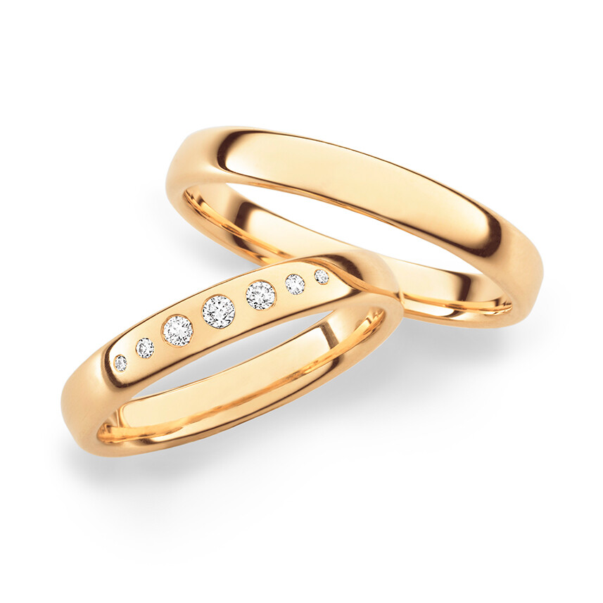 Max Kemper Trauringe Roségold Brillant 70302