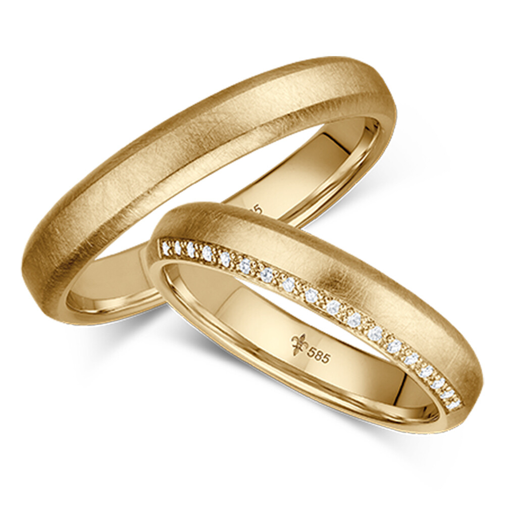 Trauringe Océane Gelbgold Brillant Giloy TR-0/TR-1-00078