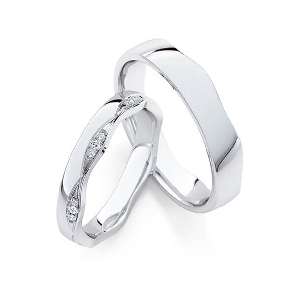 Trauringe Memoire Palladium Rubin RU-1774