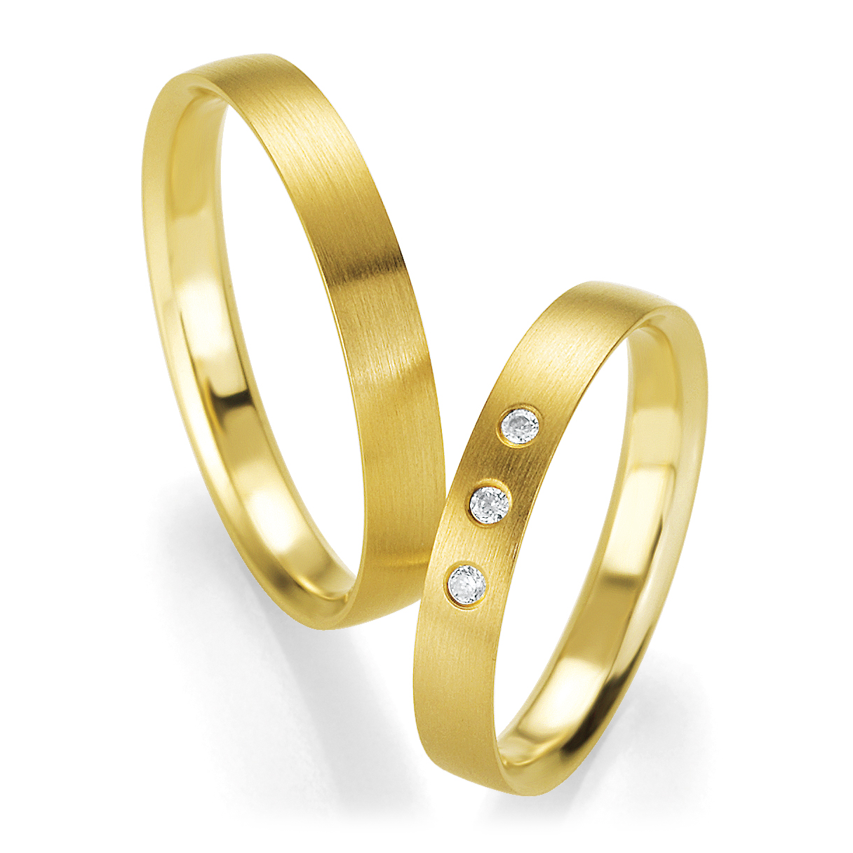 Breuning Trauringe Gelbgold Profil Light Brillant 48/04416