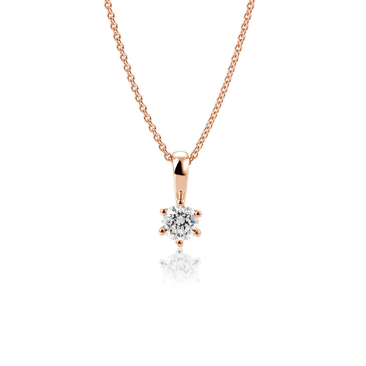 Breuning Anhänger 6er Krappe Rotgold Brillant