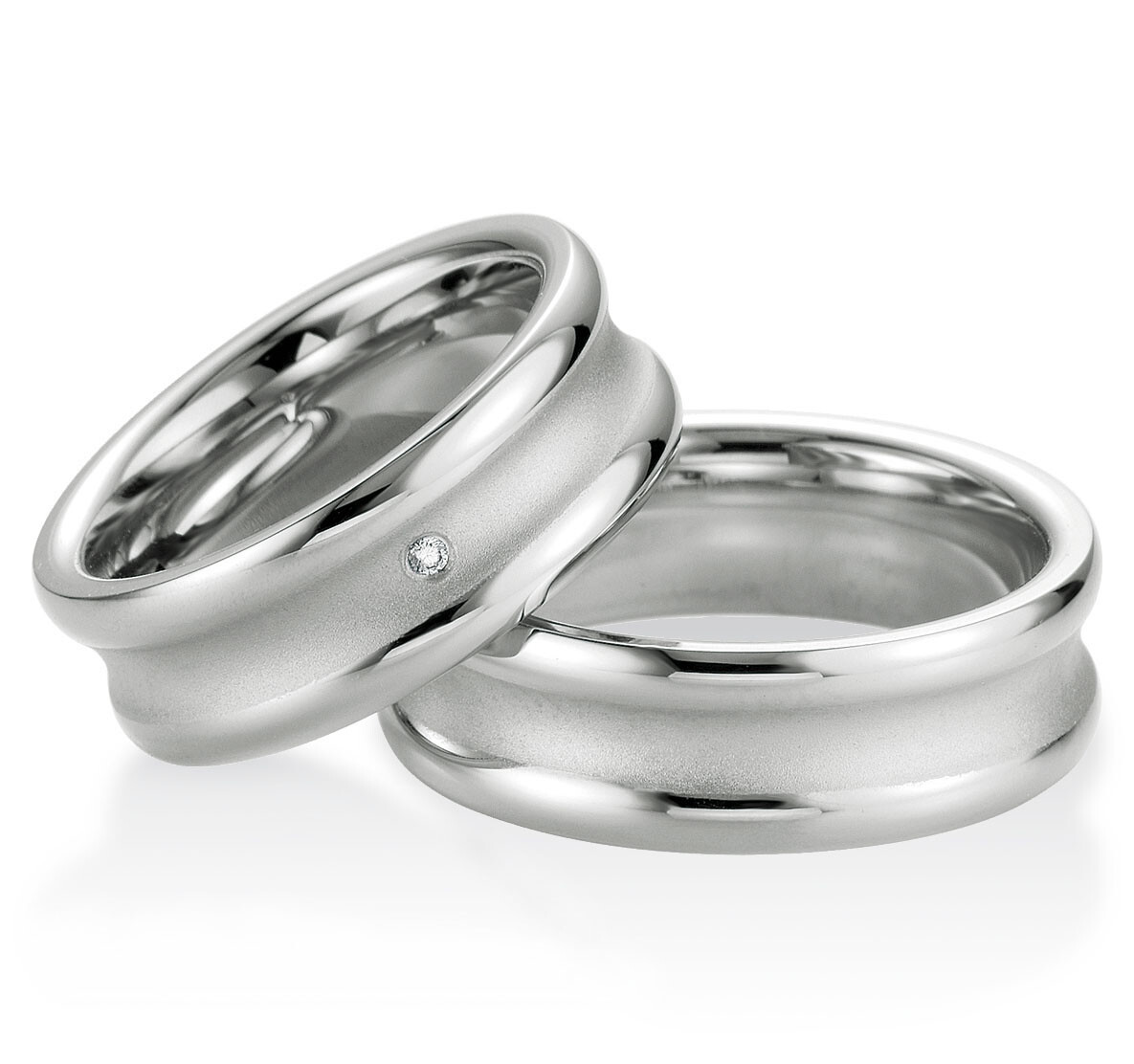 Breuning Trauringe / Partnerringe aus Silber 925 - 48/08041 & 48/08042