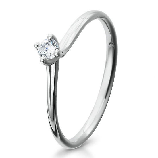 Antragsring Silber mit Zirkonia Breuning 41/05281