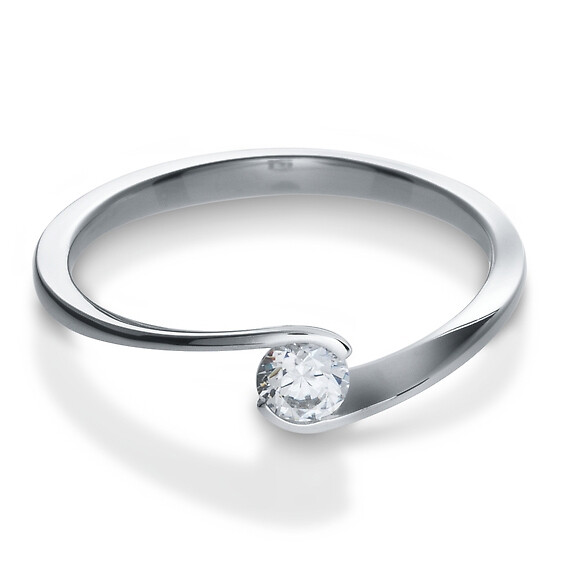 Antragsring Silber mit Zirkonia Breuning 41/05312