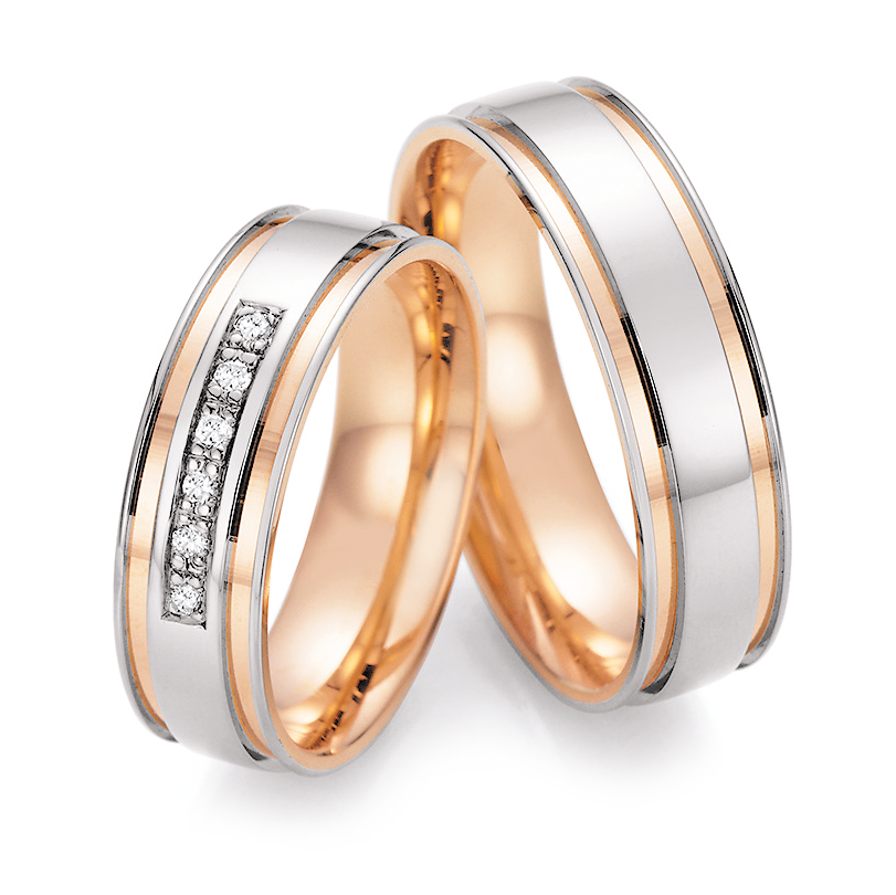 Trauringe Bicolor Honeymoon Ruesch 66/42170 & 66/42180