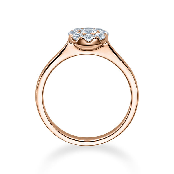 Verlobungsring Solitär Illusion Rotgold Rubin RU-1593