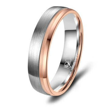 Trauring Partnerring Titan Roségold Marrya TI-39