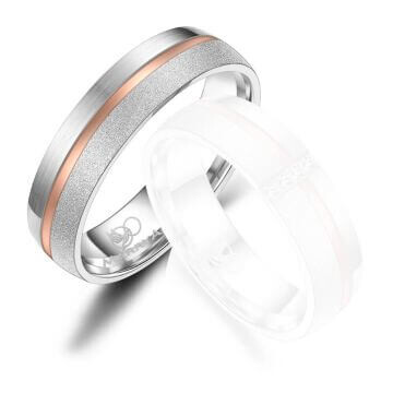 Trauringe Partnerringe Silber & Gold Marrya SG-A-07