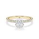 Hollywood Ring Classic Radiant Gelbgold Rubin RU-1886