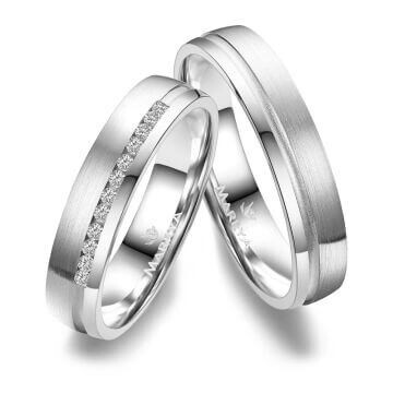Trauringe Partnerringe Silber & Gold Marrya SG-C-08
