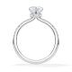 Diamantring Lab Grown Halo Herz Diamant Platin Rubin 1981