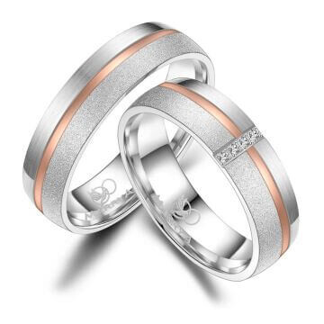 Trauringe Partnerringe Silber & Gold Marrya SG-A-07