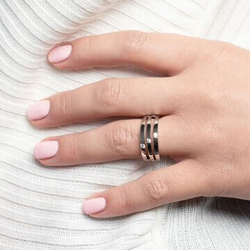 Ring Silber 925 rhodiniert Gisser R051
