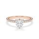 Diamantring Veiled Lab-Grown Radiant Herz-Diamant Rotgold Rubin RU-1891