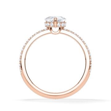 Ring Hidden Halo Rotgold Rubin 1900