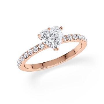 Hollywood Ring Herz Diamant Rotgold Rubin 1887