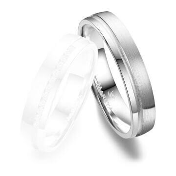 Trauringe Partnerringe Silber & Gold Marrya SG-C-08
