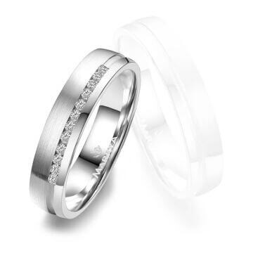 Trauringe Partnerringe Silber & Gold Marrya SG-C-08