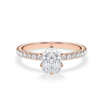 Hollywood Ring Classic Radiant Rotgold Rubin RU-1886