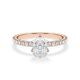 Hollywood Ring Classic Radiant Rotgold Rubin RU-1886