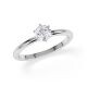 Verlobungsring Hollywood Weißgold 750 Lab Brillant 0,5 ct – Rubin RU-1888