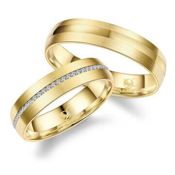 Partnerringe Trauringe Edelstahl Gold Marrya ES-27