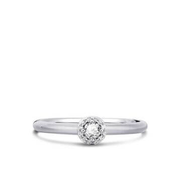 Halo Ring Silber 925 Zirkonia Gisser R486