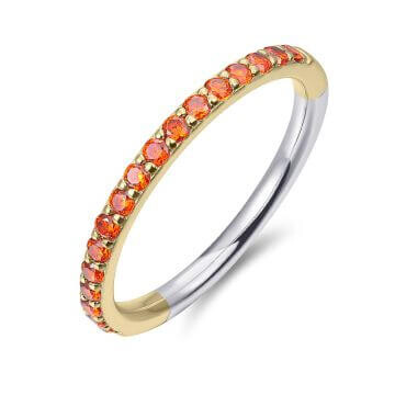 Stapelring Zirkonia Silber 925 Gisser R066YO