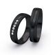 Eheringe Partnerringe Zirkonium schwarz Surfing Colors Ruesch