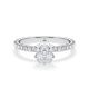 Verlobungsring Hollywood Platin 950 Radiant 1,270 ct Pavé – Rubin RU-1886