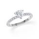 Hollywood Ring Herz Diamant RoWeißgoldgold Rubin 1887
