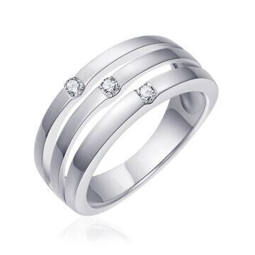 Ring Silber 925 rhodiniert Gisser R051