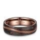 Eheringe Partnerringe Carbon Bronce Wellendesign Marrya CB-05