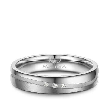 Trauringe Partnerringe Titan Diamant Marrya TI-43