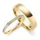 Edelstahlring mit Beisteckring Gold Nina Sara NS-E12