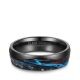 Trauringe Black Titanium Blue Ocean Zirkonia Marrya BT-15